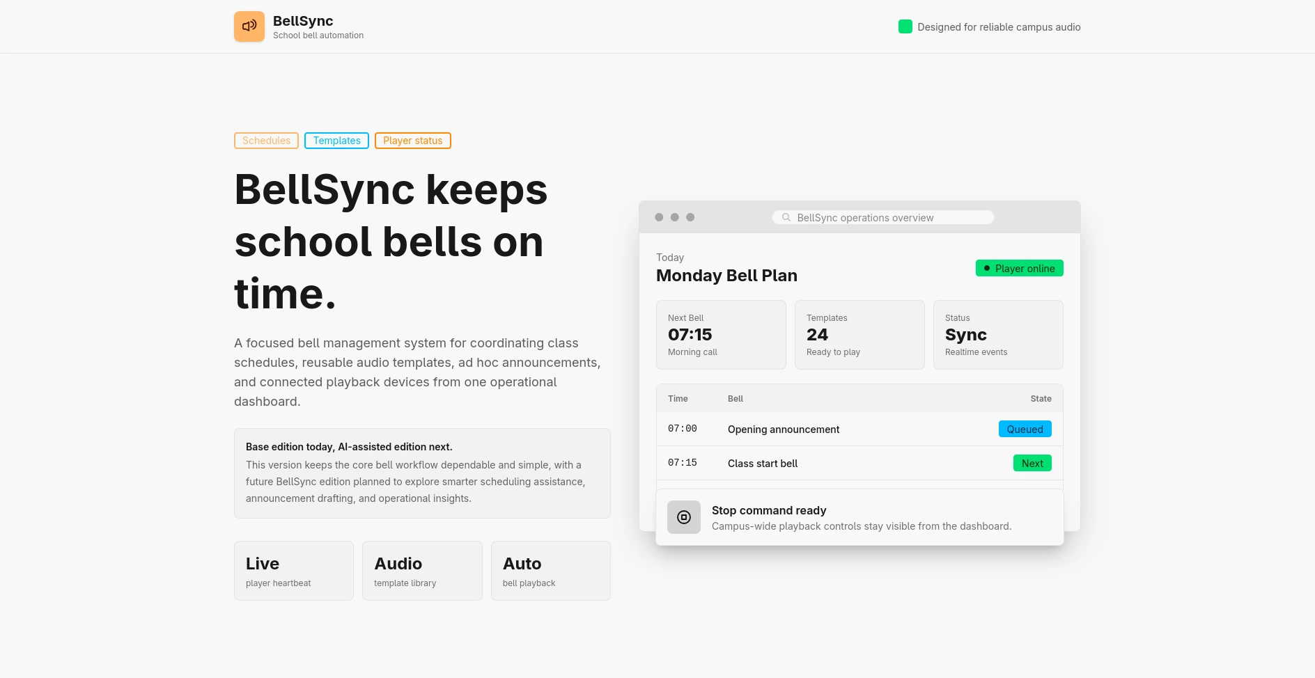 BellSync (WIP) screenshot